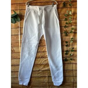Lulusimonstudio White Sweat Pants Men Size S